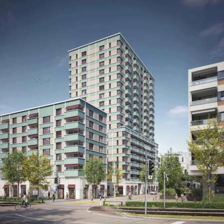 Gebäudeensemble «Elly» Wright-Strasse, Opfikon Glattpark