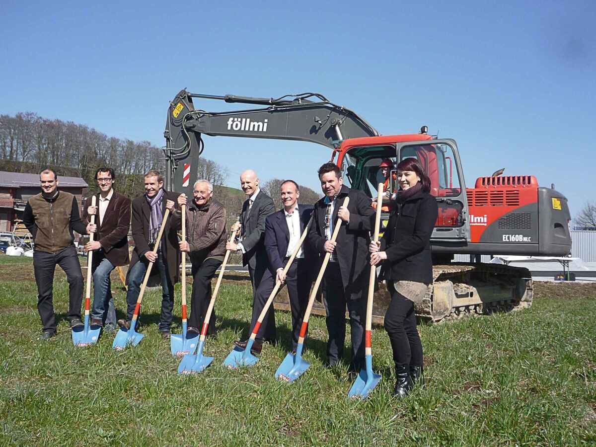 Spatenstich in Wollerau
